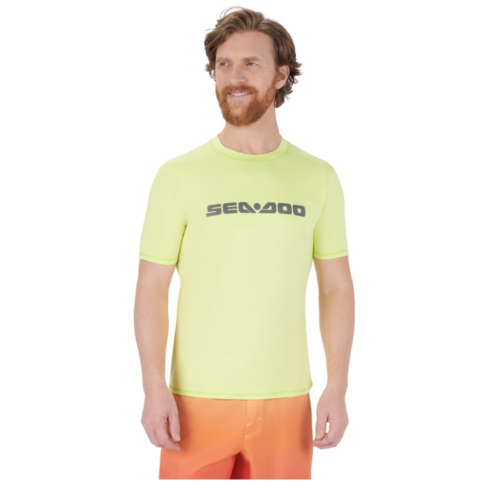 Sea-Doo Men's Short Sleeve Rashguard Signature green